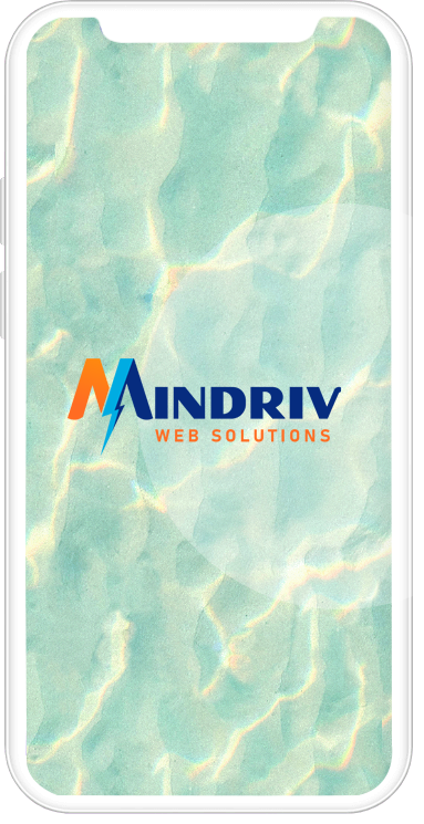 mindriv logo in phone