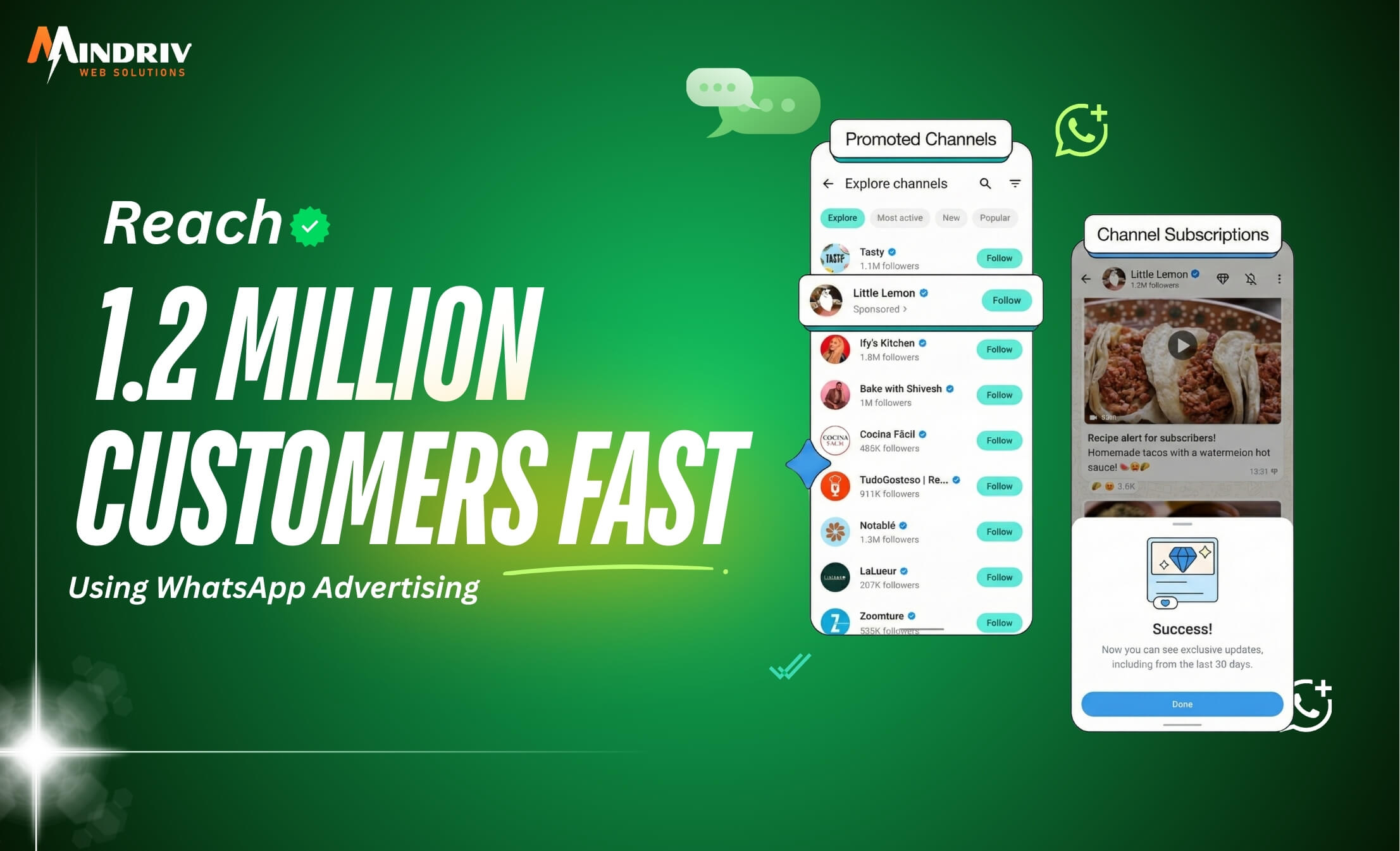 Reach 1.2 Million Customers Fast Using WhatsApp Advertising